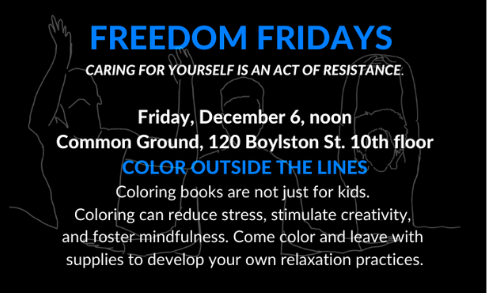 Poster advertising "Freedom Fridays"