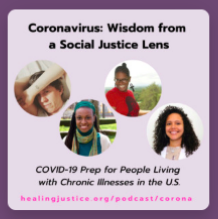 Poster for "Coronavirus: Wisdom from a Social Justice Lens"