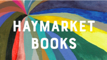 "Haymarket books" written on rainbow background